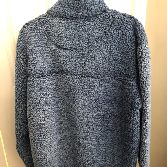 Patriots NFL Sherpa Pull Over Jacket - Picture 2 of 7